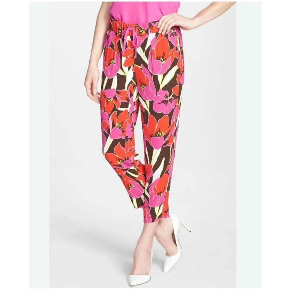 Kate Spade Tropical Hutton Lounge Pants Sz 0 worn 1x